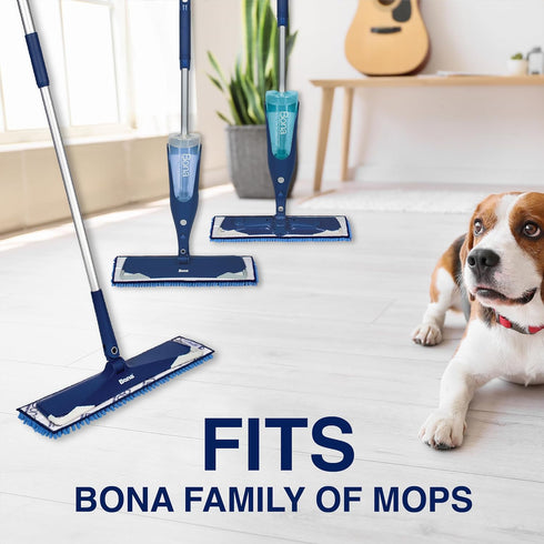 Bona Microfiber Sweeping Pad for Multi-Surface Floors - For Use With Bona Mops - Attracts and Picks Up Pet Hair, Fur, and Dander - For Wood, Stone...