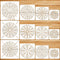 12 Pcs Mandala Painting Stencils Set,Reusable Bullseye Dot Stencil Template for Painting, 3.5/5/6/8 Inches DIY Painting Templates Arts Crafts for ...