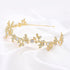 Crystal Headband Bridal Tiara Flower Shape Women's Headpiece Metal Rhinestone Headbands For Girls...