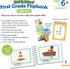 Learning Resources Skill Builders! First Grade Flipbook Library - 3 Pieces, Ages 6+, First Grade Learning Activities, Math and Spelling Activities...