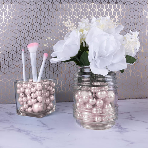 Super Z Outlet Elegant Glossy Polished Pearl Beads for Vase Fillers, DIY Jewelry Necklaces, Table Scatter, Wedding, Birthday Party Home Decoration...