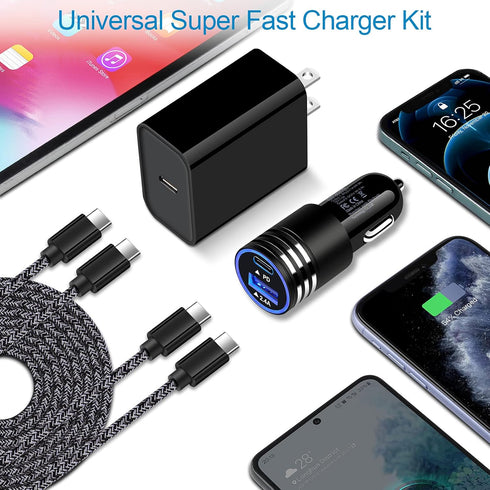 Super Fast Charger for Samsung Galaxy S24 S23 S22 S21 Ultra S20 FE Z Flip 5 Z Fold 5 A15 5G A25 A14 A04s A03s A13 A53 A12 A54, 20W USB C Wall Char...