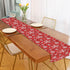 Winter Snowflake Red Table Runner 70 Inches Christmas Snowflakes Snow Runner for Dining Table Kitchen Holiday New Year Rustic Seasonal Farmhouse P...