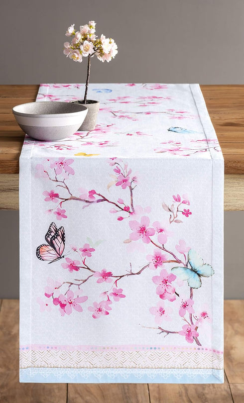 Maison d' Hermine Table Runner 100% Cotton Single Layer Table Runners 108 inches Long Decorative for Home Kitchen Dining Party Wedding Bridal Show...