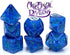 Gake Keeper Games & Dice: Sui Generis Dice - Astral Dragon - Indigo - 7 pc Resin Dice Set, Holographic Glitter, 4 Layers, Role Playing Games Acces...