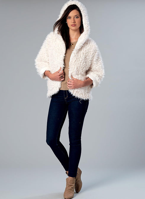 McCall Patterns Open-Front Jackets With Shawl Collar And Hood...