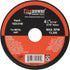 Firepower 1423-3184 Type 1 Abrasive Cut-Off Wheel for Metal, 4-1/2-Inch Diameter, 1/16-Inch Width with 7/8-Inch Hole, 5-Pack...