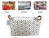 Rectangular Canvas Storage Bins,Waterproof Storage Basket,Collapsible Toy Organizer Bin with Handles for Clothes Storage, Kid's Toy & Book Storage...
