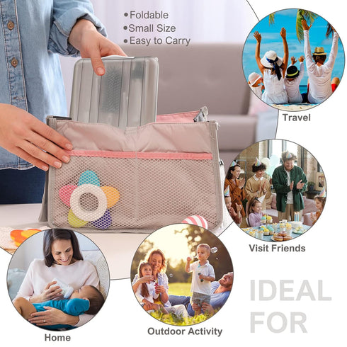 6 in 1 Bottle Cleaning Brush Set with Silicone Bottle Brush, Nipple Brush, Straw Brush, Soap Dispenser, Drying Rack for Baby Bottle and Water Bott...