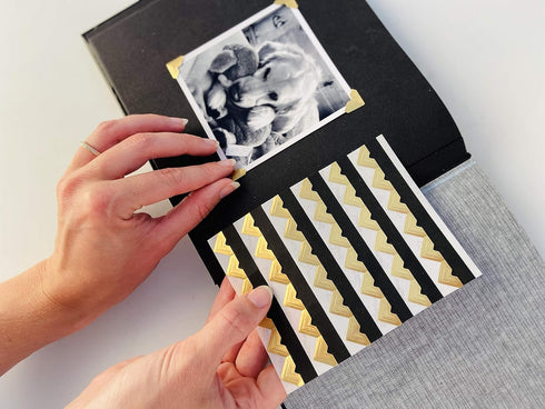 3L Scrapbook Adhesives Self-Adhesive Creative Paper Photo Corners, Gold, 108-Pack...
