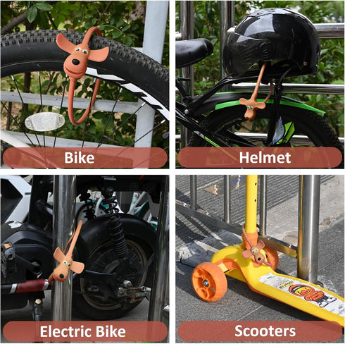 Bike Cable Lock,Cable Lock with Keys,Silicone Covered Bike Lock Kids Cable Lock Cartoon Lock,2 Feet Lock for Bike,Door,Skateboard,Helmet and More ...