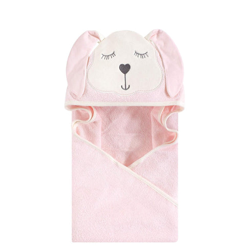 Hudson Baby Unisex Baby Cotton Animal Face Hooded Towel, Modern Bunny, One Size...