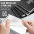 POPYOLA 4 Pack Waterproof Pocket Notebook, 3x5 Pocket Notepad, All Weather Mini Spiral Notepad, Write in the Rain Police Notepad with 100 Squared ...