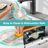 Silicone Bread Sling Dutch Oven - Best Japan Silicone. Non-Stick & Easy Clean Reusable Silicone Bread Baking Mat. With Extra Long Handles Bread Ba...