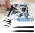 10 Pcs Professional Model Tools Kit 10 in 1 Adults Hobby Building Tools Set Basic Tools with Nippers Tweezers Needle Files Polishing Bars for Car ...