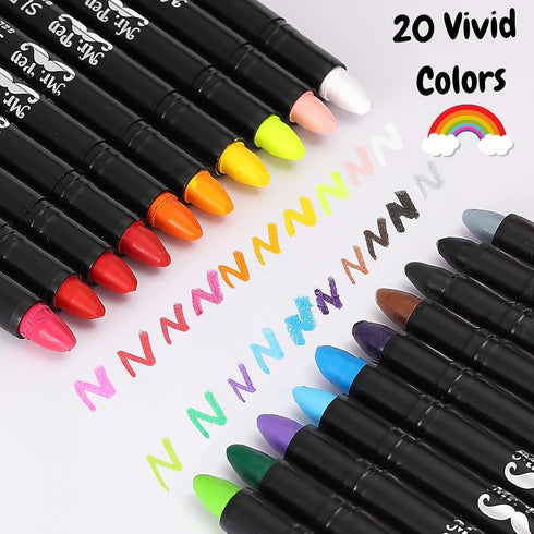 Mr. Pen- Washable Gel Crayons, 20 Pack, Twistable, Non-Toxic, Coloring Crayons...