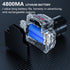 Rechargeable Super Bright LED Headlamps - Mechanical Rotational Zoom, 90°Angle Adjustable, USB Head Lamp with Power Bank - High Lumen - Waterproof...