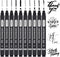 PANDAFLY Calligraphy Pens, 10 Size Calligraphy Pens for Writing, Hand Lettering, Art Drawing, Sketching, Scrapbooking, Journaling, Calligraphy Bru...