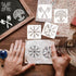 60pcs Runes Stencils for Painting on Wood Burning Patterns Tree of Life Stencils Nature Stencil Tree Paint Template on Art Craft Canvas Wall Fabri...