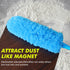 Rainbow Static Duster 24inch Reusable Microfiber Electrostatic Dusters with 2 Beandable and Washable Duster Head for Cleaning Home, Office, Car...
