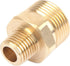 Forney 75115 Pressure Washer Accessories, Male Screw Nipple, M22M to 1/4-Inch Male NPT...