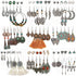 45 Pairs Bohemian Vintage Drop Dangle Earrings Set for Women, Fashion Boho Earrings National Style Tassel Eardrop Hollow Bronze Waterdrop Leaf Jew...