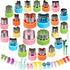 24 pcs Vegetable Cutter Shapes Sets Cookie Cutters Fruit Stamps Mold with 20 pcs Food Picks and Forks for Kids...