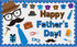 Happy Father's Day Bulletin Board Father's Day Bulletin Board Decoration Set Father's Day Cutouts Father Child Bulletin Boards for School Offices ...