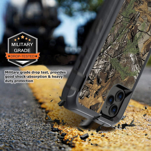 Compatible for iPhone 12 Case iPhone 12 Pro Case with Screen Protector,3-Layer Full Body Shockproof Rugged Heavy Duty Camo Protective Case for Men...