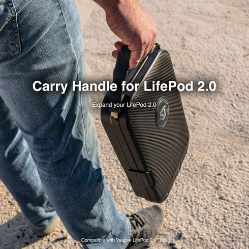 VAULTEK LifePod 2.0 Secure Waterproof Travel Case Rugged Electronic Lock Box Travel Organizer Portable Handgun Case with Backlit Keypad (Carry Han...