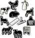 12 Pcs Livestock Farm Shoe Charms, Shoe Decoration Party Gifts For Boys, Girls, Kids, Women. (12Pcs Livestock)...