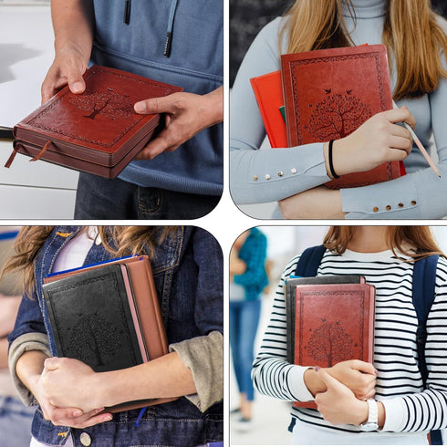 Leather Journal Notebook,300 Pages Hope Tree Softcover Lined Notebook for Women Men,300 Travel,Business,Work,Office,School Note Taking,5.7'' X 8.3...