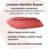 Jacquard Lumiere 2.25oz Fabric Paint Metallic Russet - Metallic Paint for Fabric, Leather, Canvas, Paper and Wood - Light-bodied Metallic Acrylic ...