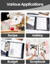 3 Ring Binder 1 Inch, SUNEE Cute Binder with 2 Pockets, Decorative Black Marble Three Ring Binder Heavy Duty (Fit 8.5x11 Inches) for School Suppli...