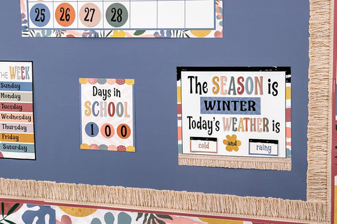 Teacher Created Resources Wonderfully Wild Calendar Bulletin Board Large...