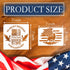 12pcs American Flag Stencil Star Stencils for Painting Union 50 Stars 1776 Military We The People Template for Flag Patriotic Wood Burning Stencil...
