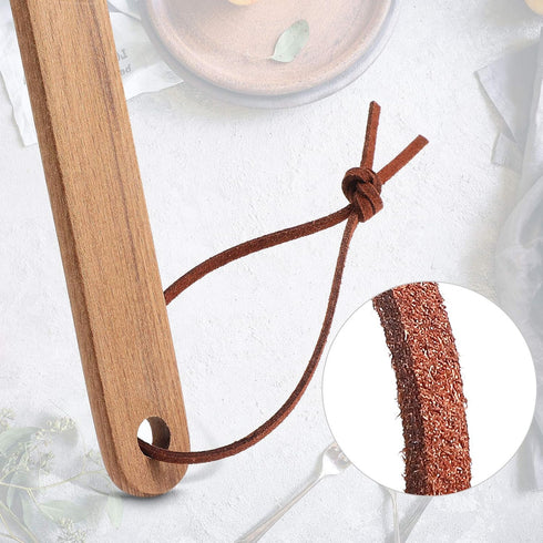 Leather Heavy Duty 19 Inch Rustic Manual Swat with Wooden Long Handle(1 Pack, Chocolate)...