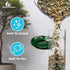 Gray Bunny Metal Bird Feeders for Outdoors Hanging, 6-Port Metal Bird Feeder Tube, Durable, Chew-Proof and Rust-Proof, 16 Inches...