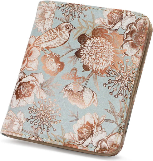 APHISON Womens Wallet, Slim Small Wallet for Women RFID Wallet Women Cartoon Microfiber Leather with ID Credit Card Holder Zipper Coin Pocket Bifo...