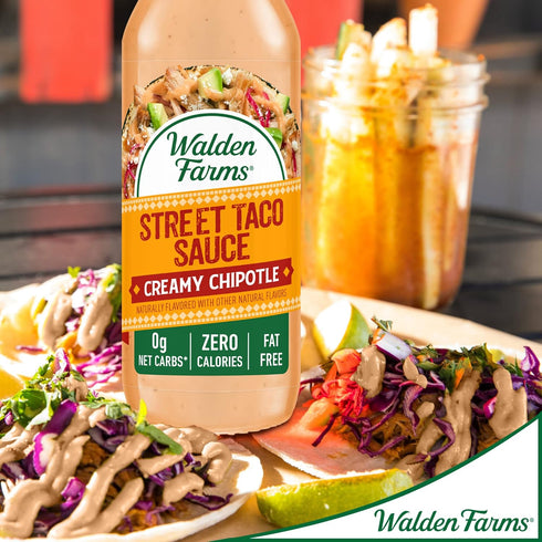 Walden Farms Street Taco Sauce Creamy Chipotle 12oz Bottle (2 Pack) - Flavorful, Vegan, Paleo and Keto Friendly, Non-Dairy Milk Substitute - Great...
