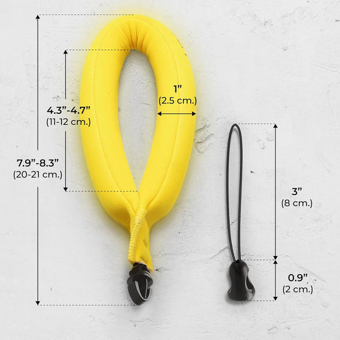 Waterproof Camera Float (2-pack) Floating Strap for GoPro Hero12, DJI Action 4, Insta360 Ace Pro, Olympus Tough TG-6, & Many More Action Cameras a...