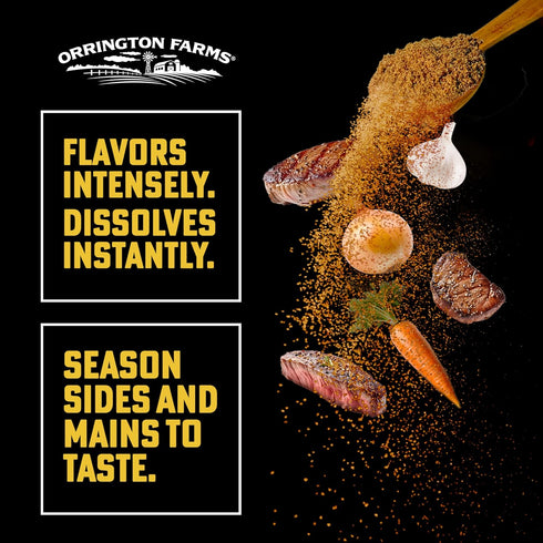 Orrington Farms Beef Flavored Broth Base, Granulated Beef Flavored Bouillon, Versatile Usage, Season-To-Taste, Easy-To-Store, 12 oz Jar (Pack of 1...