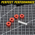 RCAWD 12mm Hex Wheels w Screw Pins 4pcs for 1/10 Slash 2WD Hex Wheel Hubs Adapter 58024, 58034, Short Course Race Truck Wheel Hex, 7mm 5.5mm Front...