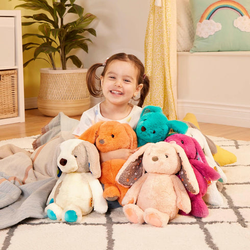B. toys- B. softies- 12" Pink Plush Bunny - Huggable Stuffed Animal Bunny Toy- Soft & Cuddly- Washable- Newborns, Toddlers, Kids-0 Months +...