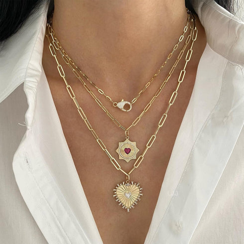 Kyutong 5M Gold Plated Necklace Chain for Jewelry Making 304 Stainless Steel Paperclip Chain Roll with Lobster Clasps and Jump Rings for Men Women...