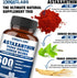 Astaxanthin 15mg + Panax Ginseng, Ginkgo Biloba Supplements, 90 Vegan Capsules, Promotes Eye, Skin, Joint Health Energy, Cardiovascular Support + ...