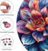 Wooden Puzzle for Adults, Gem Flower Wooden Jigsaw Puzzles(11.2 * 15.9in-200pcs), Beautiful Wooden Puzzle with Box Birthday Gifts for Adults and K...