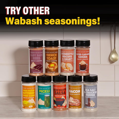 Movie Theater Popcorn Seasoning Salt - Wabash Valley Farms Movie Popcorn Topping, Movie Night Supplies, Buttered Popcorn Salt Seasoning, Gourmet P...