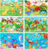 Wooden Jigsaw Puzzles for Kids Ages 3-5 Year Old, 6 Pack 30 Pieces Kids Puzzles Colorful Preschool Educational Learning Toys Present Set for Toddl...