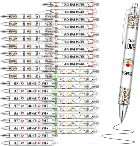 Jutom 36 Pcs Teacher Appreciation Pens Bulk Appreciation Gifts Inspirational Funny Teacher Pens Motivational Ballpoint Pens for Men Women Preschoo...